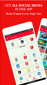 All Social Media networks in one app Zrzut ekranu 1