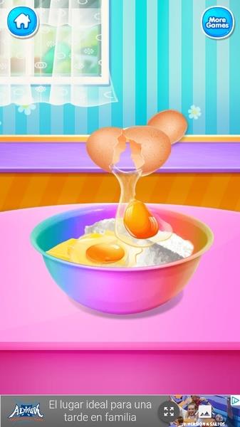 Unicorn Food - Sweet Rainbow Cake Desserts Bakery Ekran Görüntüsü 3