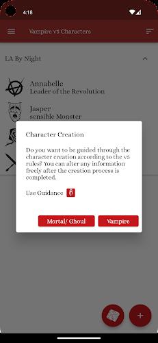 Vampire v5 Characters Tangkapan skrin 3