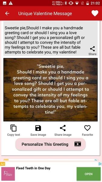 Messages for Girlfriend Zrzut ekranu 2