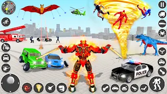 Robot Game Mobil pmk Car Games 스크린샷 1