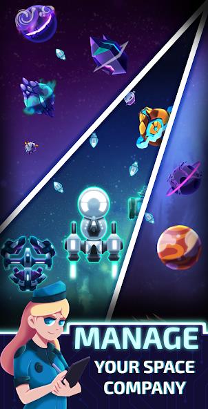 Idle Planet Miner Mod Schermafbeelding 1