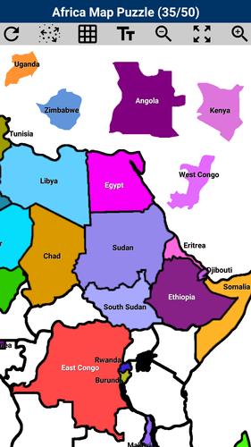 Africa Map Puzzle應用截圖第4張