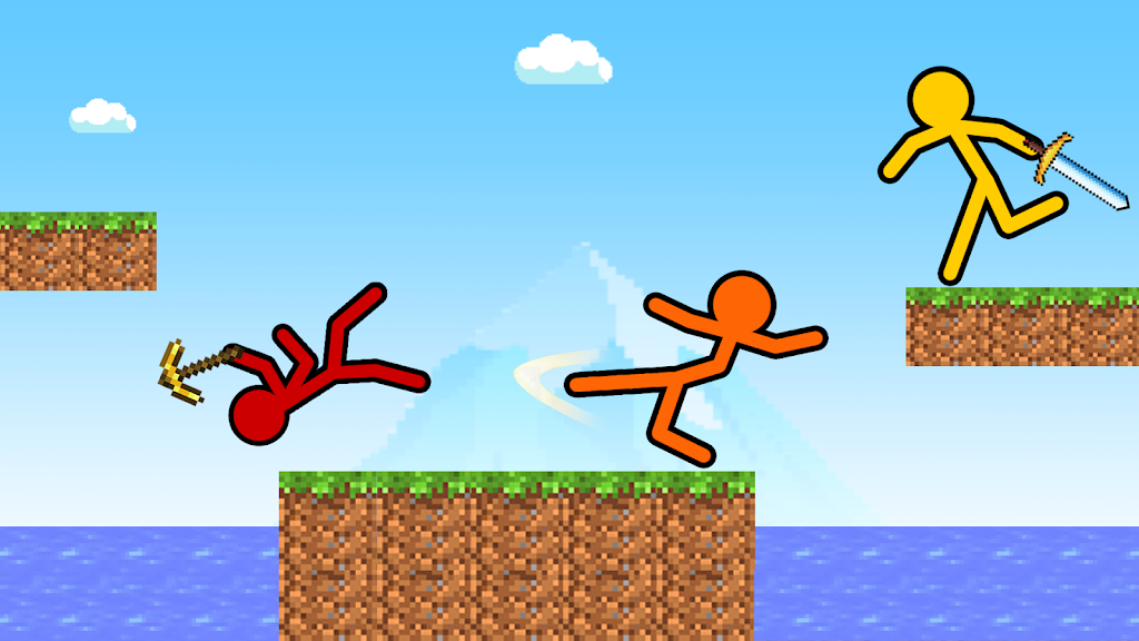 Stick-man Craft Fighting Game Скриншот 3