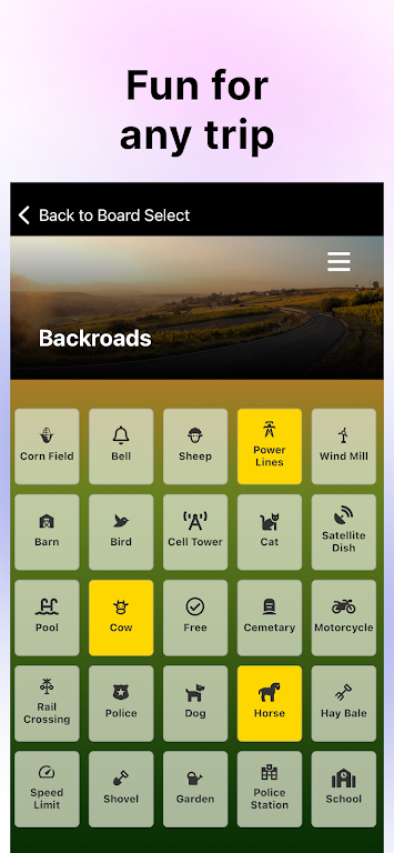 Travel Bingo - Road trip bingo Captura de pantalla 2