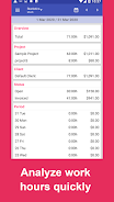 Work Log: Timesheet & Invoice Ekran Görüntüsü 4