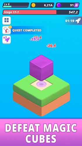 Schermata Tap Tap Cube - Idle Clicker 3