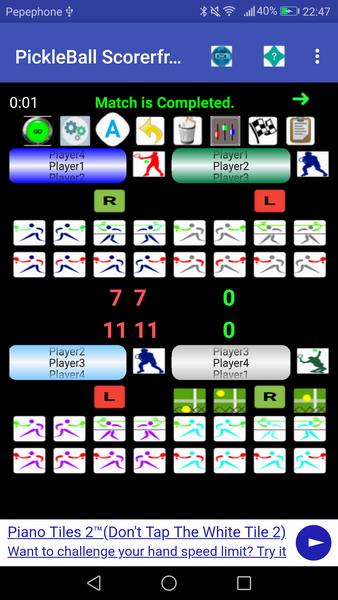 PickleBall Scorer plus online Radio, play music/vi應用截圖第4張