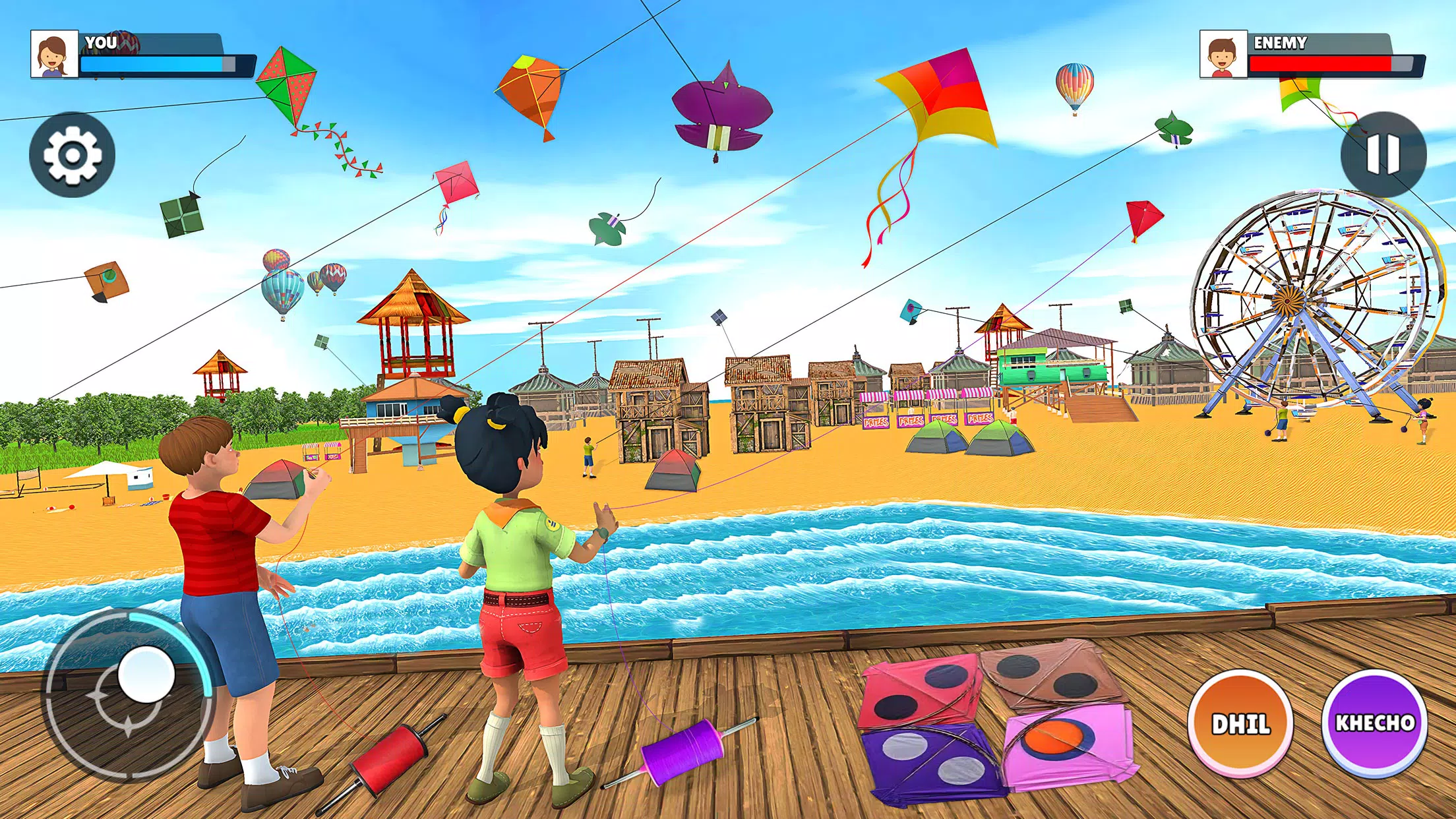 Kite Flying 3D - Pipa Combate Captura de pantalla 1