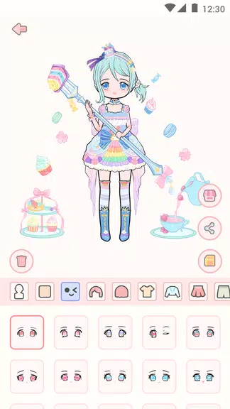 Cute live star:dress up avatar Tangkapan skrin 2