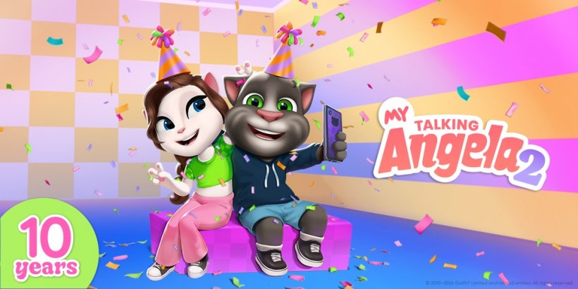 My Talking Angela 2 मार्क्स सीरीज़' 10-वर्षीय मील का पत्थर