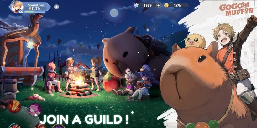 Go Go Muffin 让你在 MMO 中悠闲地体验充满活力的奇幻冒险，现已在 iOS 和 Android 上推出
