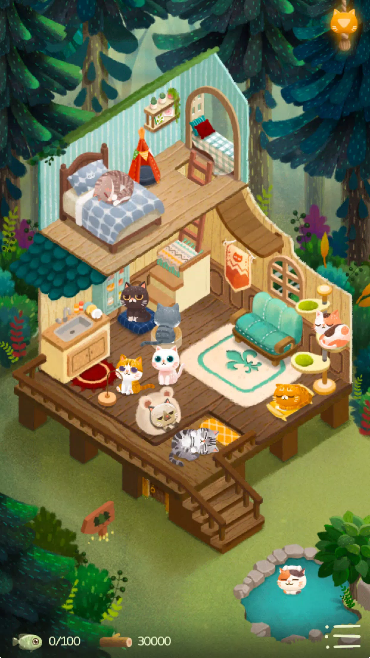 Secret Cat Forest Скриншот 1