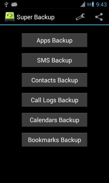 Super Backup: SMS and Contacts Tangkapan skrin 3