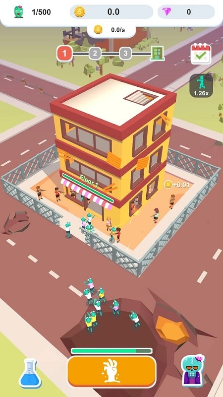Idle Zombie Army Ảnh chụp màn hình 1