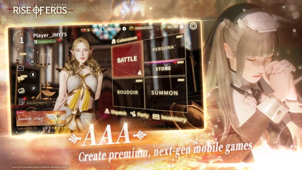 3D奇幻角色扮演游戏《爱神崛起》上线