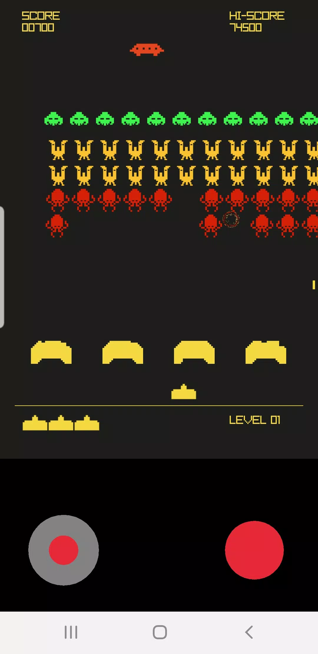 Retro Galaxy Invaders ဖန်သားပြင်ဓာတ်ပုံ 1