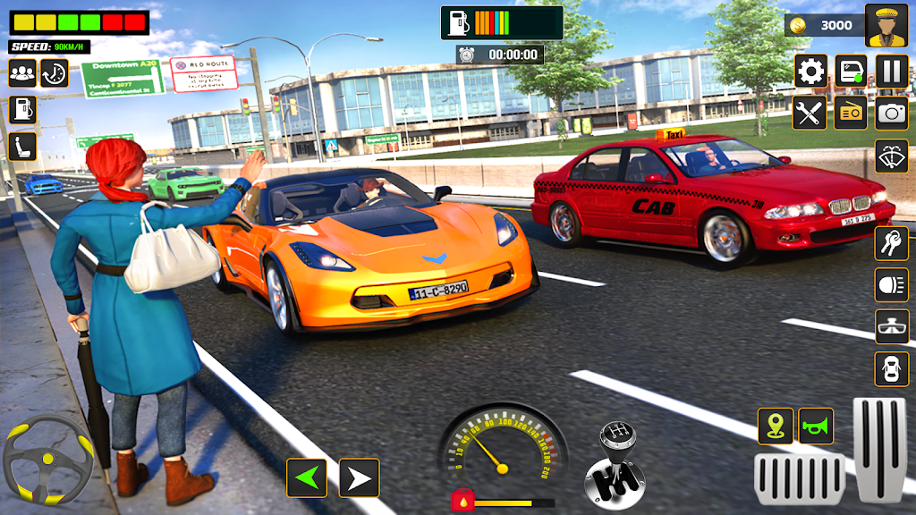 City Cab Driver Car Taxi Games Скриншот 4