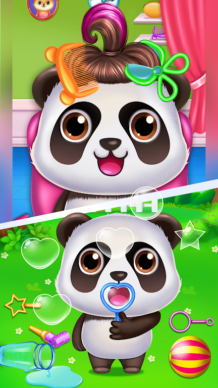 Panda caretaker pet salon game Скриншот 2