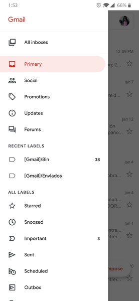 Gmail Captura de pantalla 2