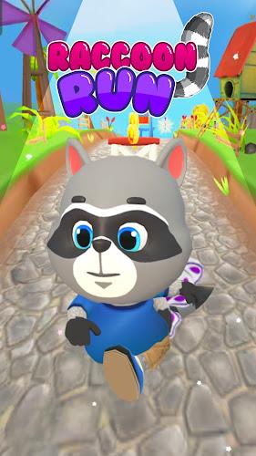 Raccoon Fun Run: 跑步 遊戲 2023應用截圖第3張