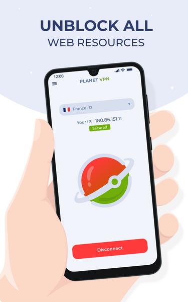 Schermata Free VPN Planet 1