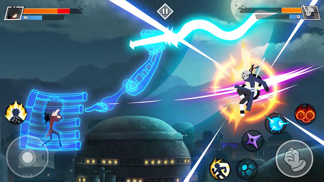 Stickman Shinobi Fighting Mod Ảnh chụp màn hình 2