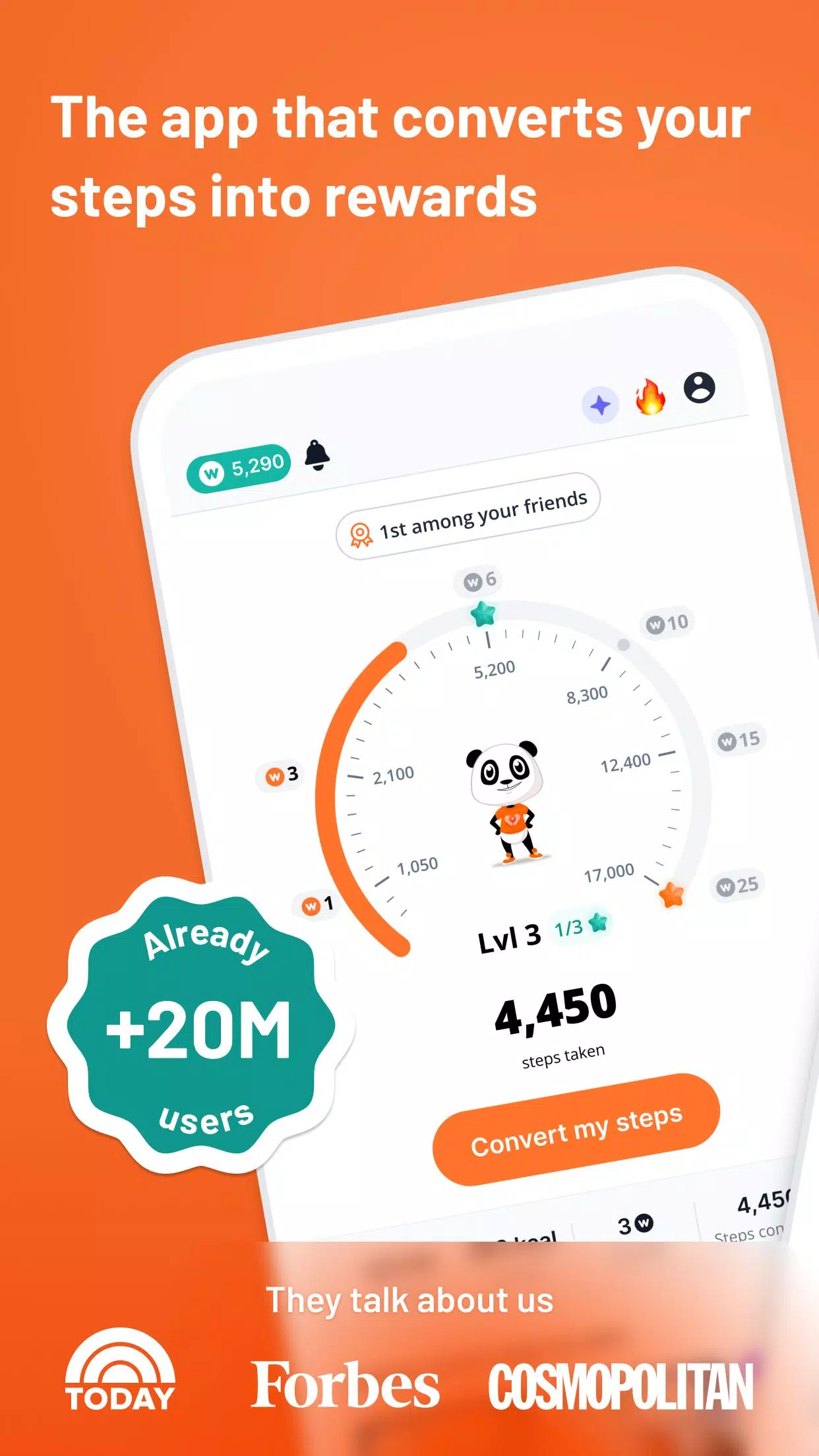WeWard - The Walking App Скриншот 1
