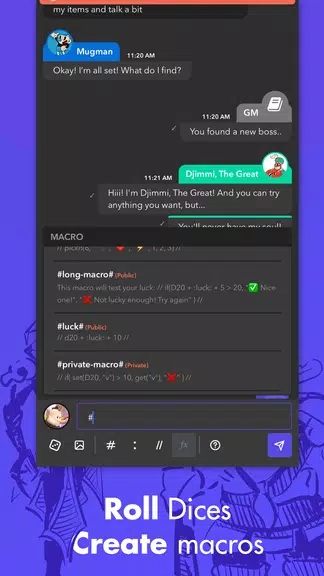 Schermata mRPG - Chat app to play RPGs 4