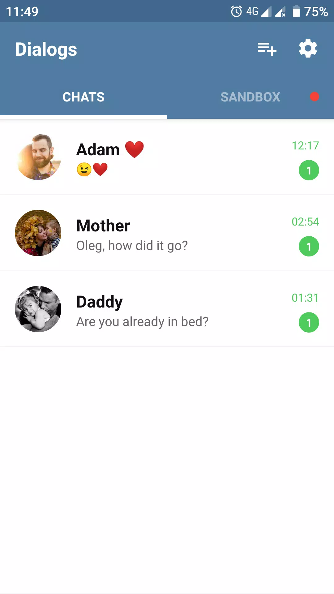 Fake Chat Story Messenger Скриншот 1