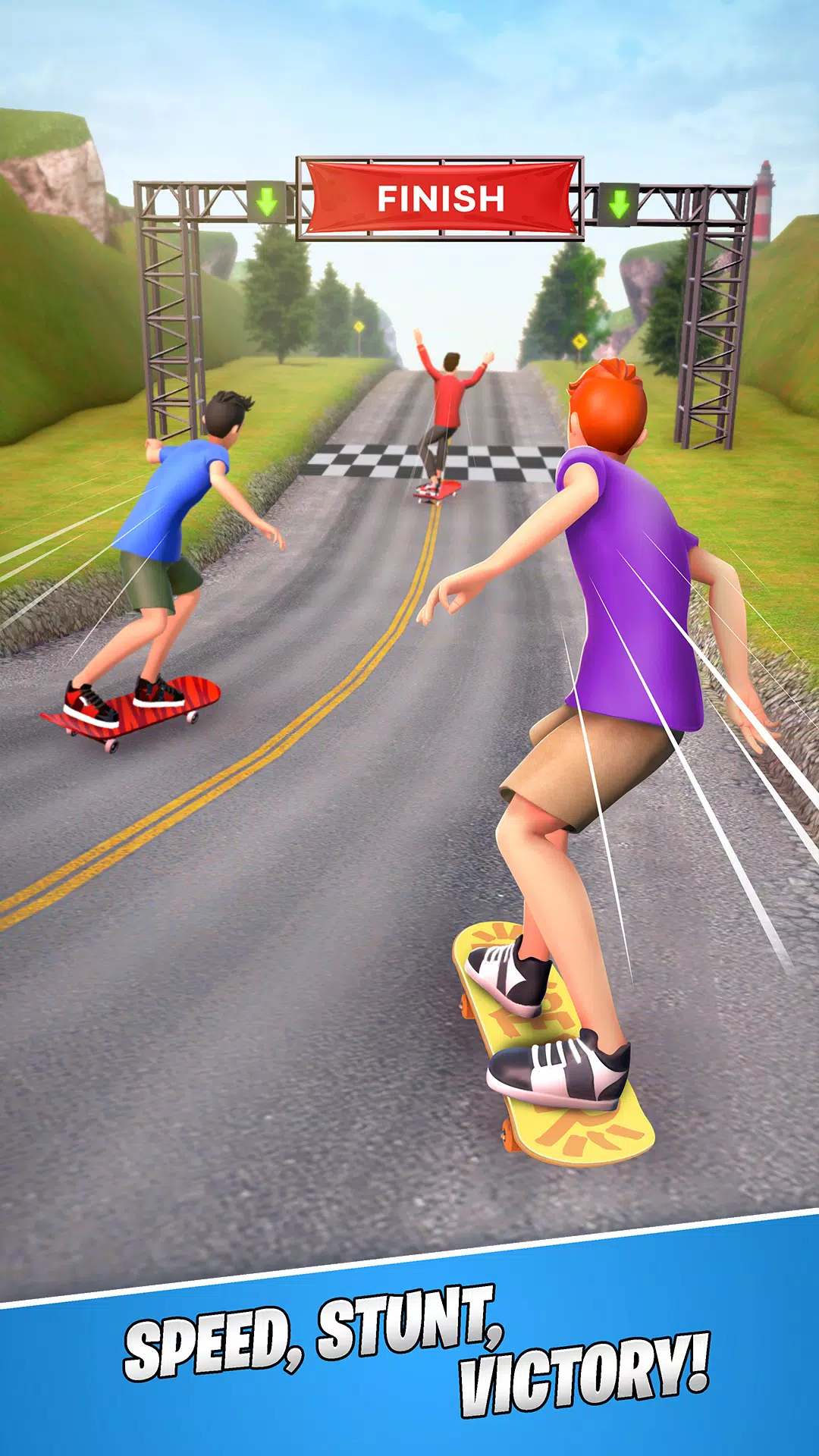 Skate Rush: Champions Race ဖန်သားပြင်ဓာတ်ပုံ 4