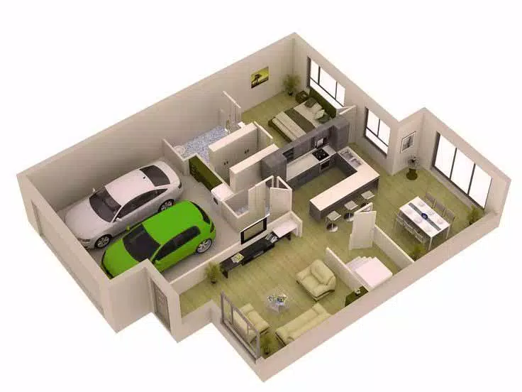 3D small house design Captura de pantalla 4