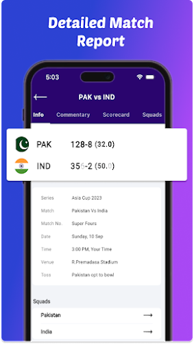 CrickZone: Live Cricket Scores Скриншот 1