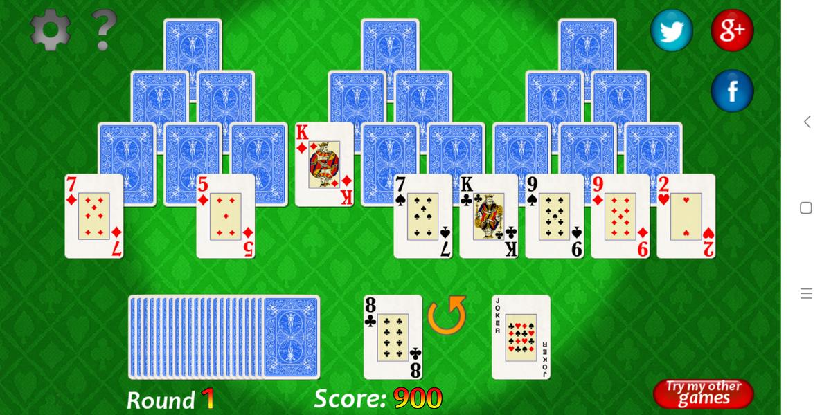 Vegas Solitaire TriPeaks Скриншот 3