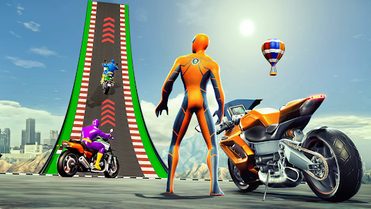 Super Hero Bike: Racing Game Capture d'écran 3