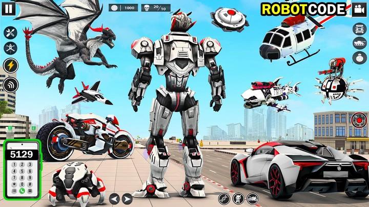 Bee Robot Car Transform Games स्क्रीनशॉट 3