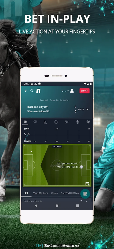 Novibet Sports Tangkapan skrin 2