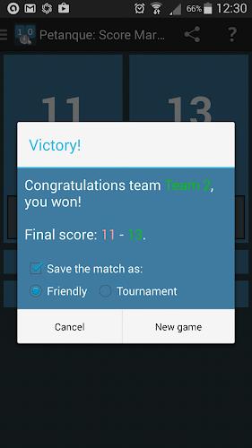 Petanque: Score Marker Screenshot 2