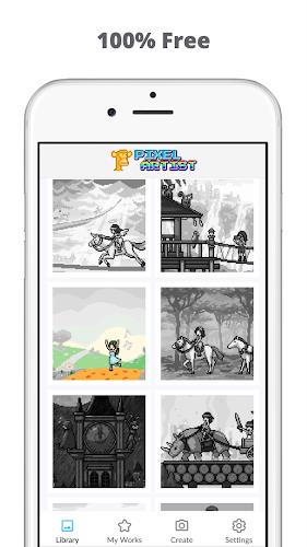 Pixel by number Color art game Ảnh chụp màn hình 4