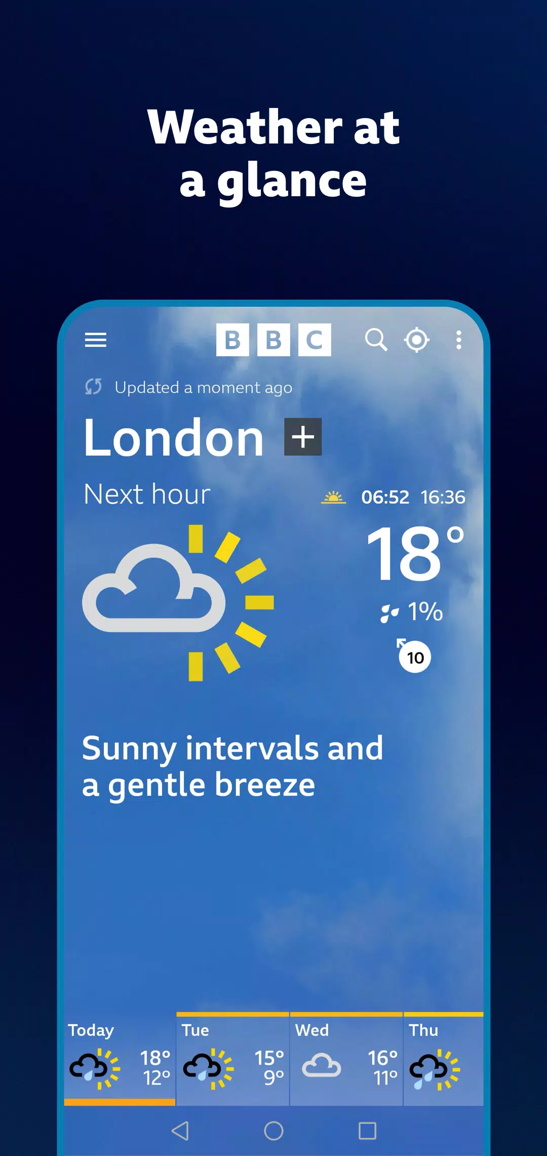 BBC Weather Скриншот 1