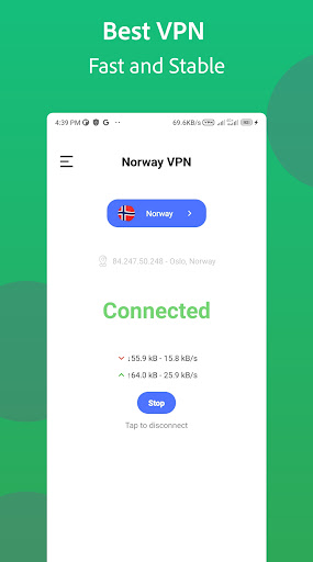 Norway VPN - Norwegian IP Fast應用截圖第4張