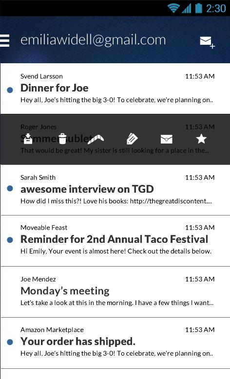 Email App for Gmail & Exchange ဖန်သားပြင်ဓာတ်ပုံ 3