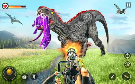 Schermata Dino Hunter Sniper 3d: Dinosaur Free FPS Shooting 3