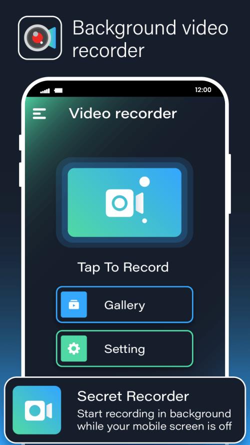 Schermata Background Video Recorder Cam 1