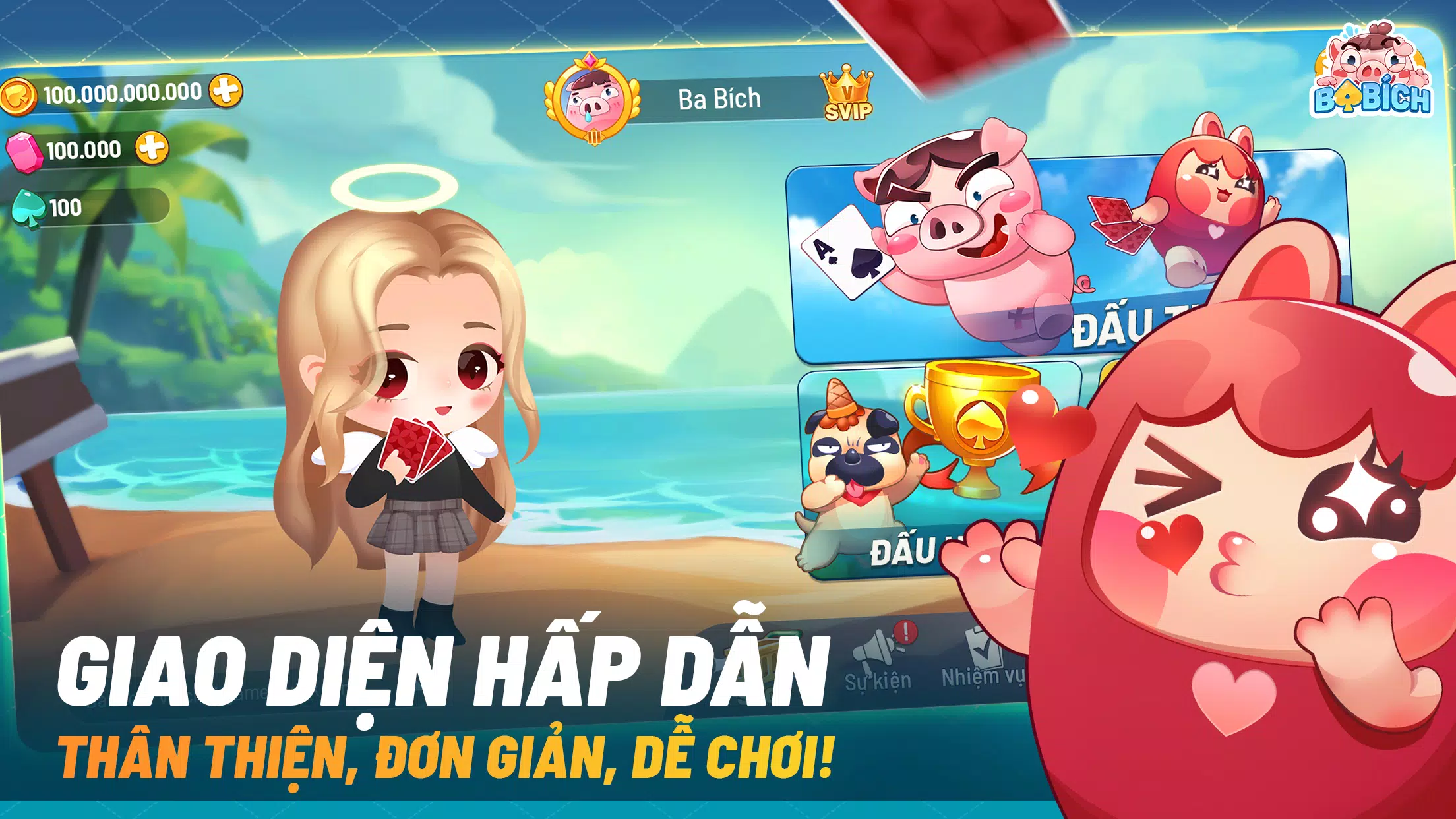 Ba Bich - Tien Len Mien Nam Captura de pantalla 1