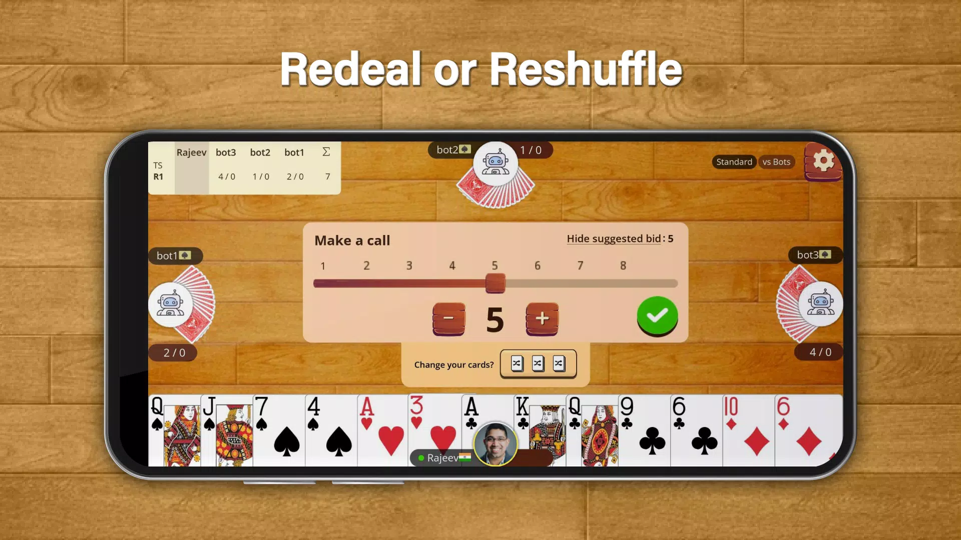 Callbreak.com - Card game Скриншот 3