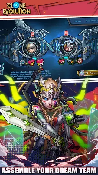 Clone Evolution: RPG 戰鬥應用截圖第4張