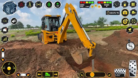 Snow Excavator Construction 3D Zrzut ekranu 1