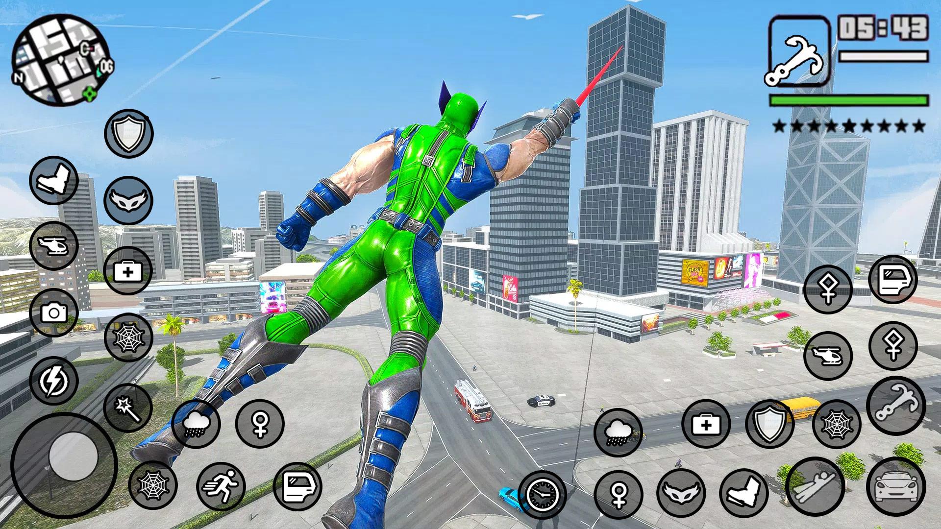 Multi Rope Hero Super Town 4 Скриншот 4