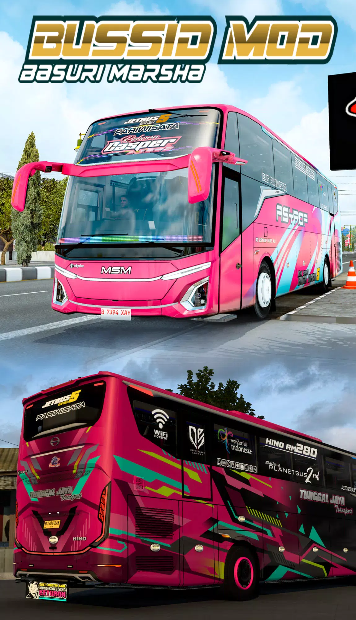Bussid Mod Basuri Marsha Скриншот 2